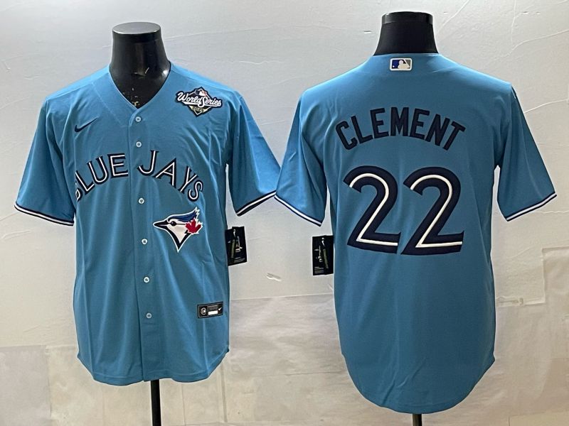Men 2025 Toronto Blue Jays #22 Clement blue Game Nike MLB Jersey 0028